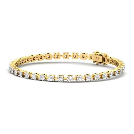 Round Cut Diamond Tennis Bracelet