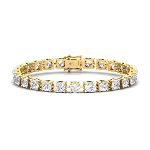 Cushion Cut Diamond Tennis Bracelet