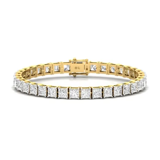 Princess Cut Diamond Tennis Bracelet