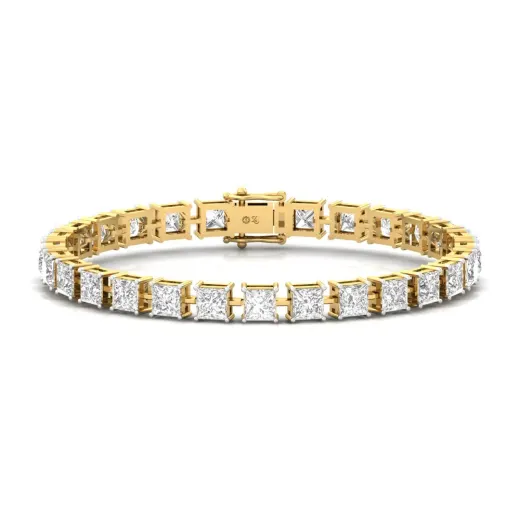Princess Cut Diamond Tennis Bracelet