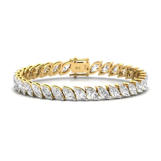 Marquise Cut Diamond Tennis Bracelet