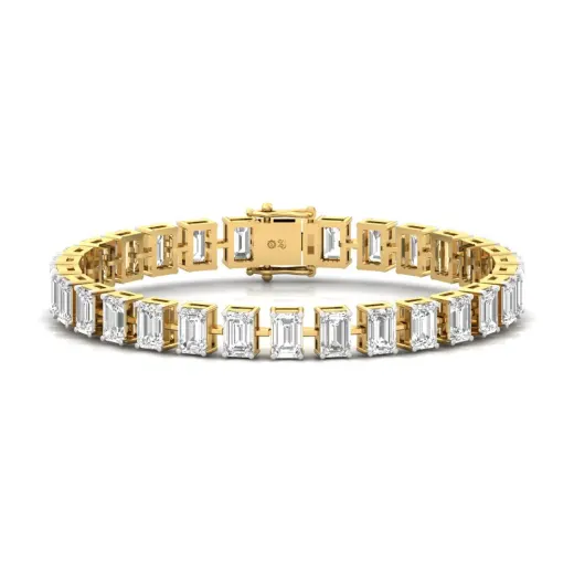 Emerald Cut Diamond Tennis Bracelet