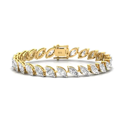 Marquise Cut Diamond Tennis Bracelet