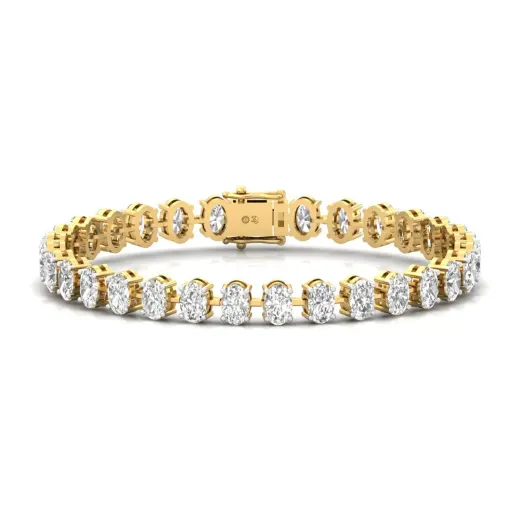 Oval Cut Diamond Tennis Bracelet