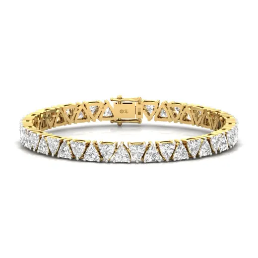 Trillion Cut Diamond Tennis Bracelet