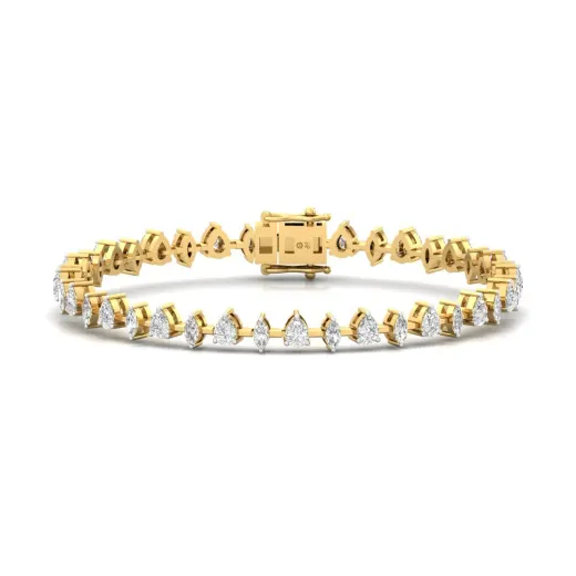 Pear & Marquise Diamond Bracelet