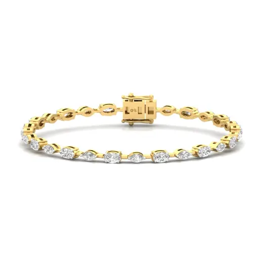 Oval & Marquise Diamond Bracelet