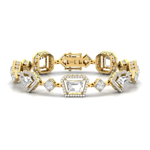 Multi-Cut Designer Diamond Bracelet