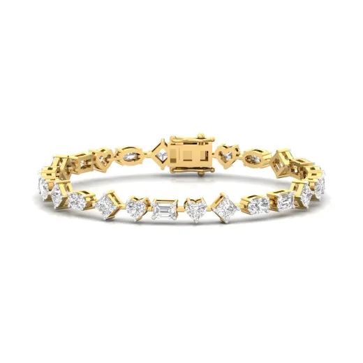 Multi-Shape Diamond Bracelet