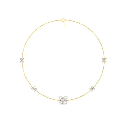 Butterfly Diamond Necklace (Without Chain)