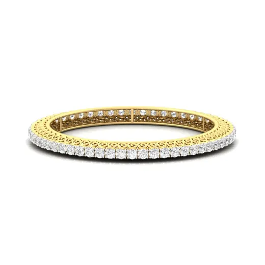 Round Cut Diamond Bangles (1 Pair)