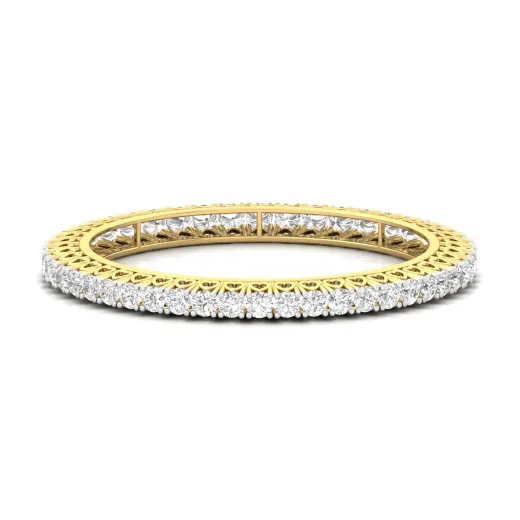 Round Cut Diamond Bangles (1 Pair)