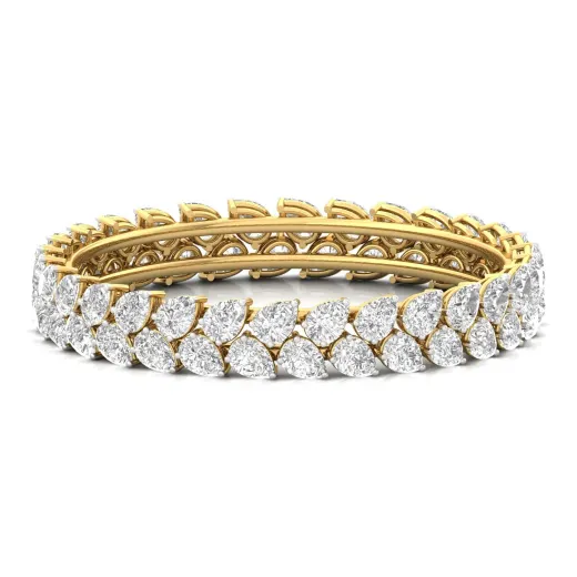 Pear Cut Diamond Bangle