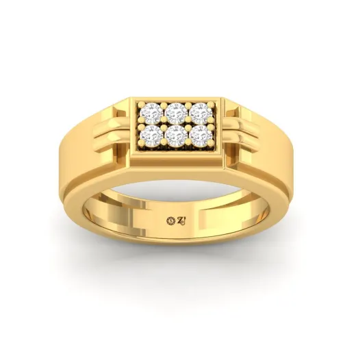 Round Cut Men’s Diamond Ring