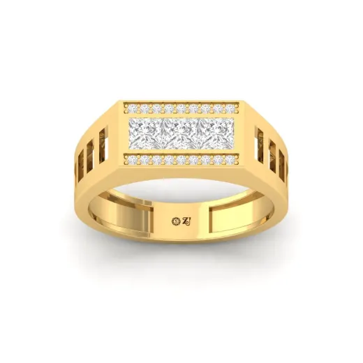Princess Cut Men’s Diamond Ring