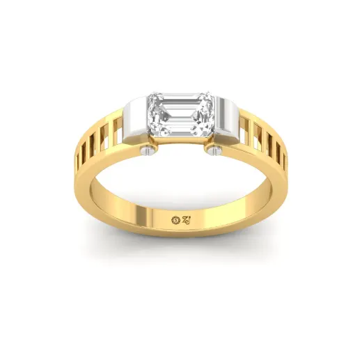 Men’s Emerald Cut Diamond Ring
