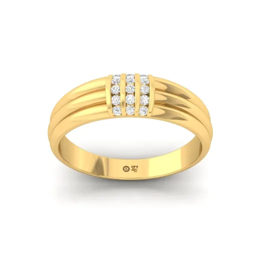 Round Cut Diamond Men’s Band Ring