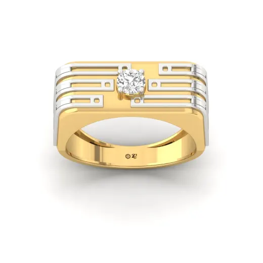 Round Cut Diamond Men’s Statement Ring