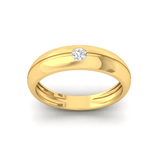 Round Cut Diamond Men’s Classic Band Ring