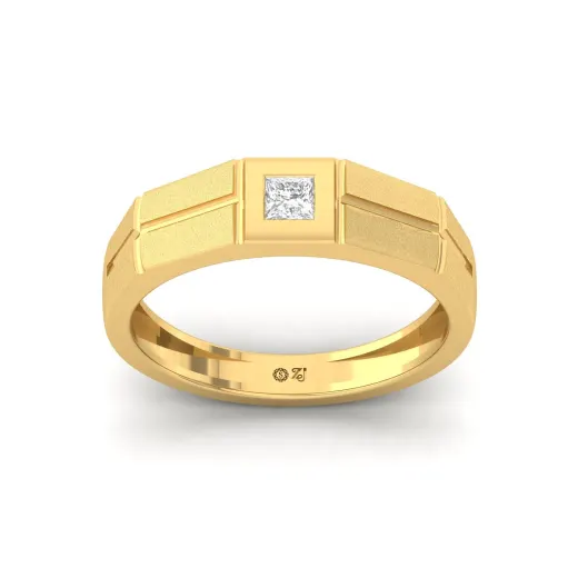 Princess Cut Diamond Men’s Band Ring