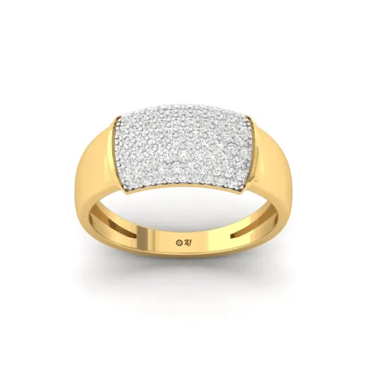 Round Cut Diamond Cluster Men’s Ring
