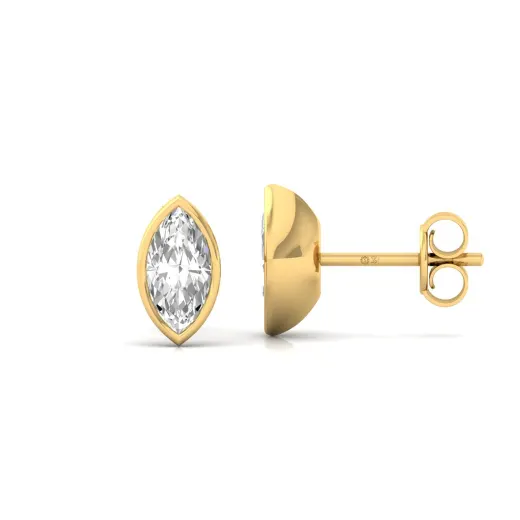 Marquise Cut Diamond Stud Earrings (1 Pair)