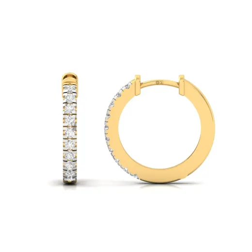 Diamond Hoop Earrings