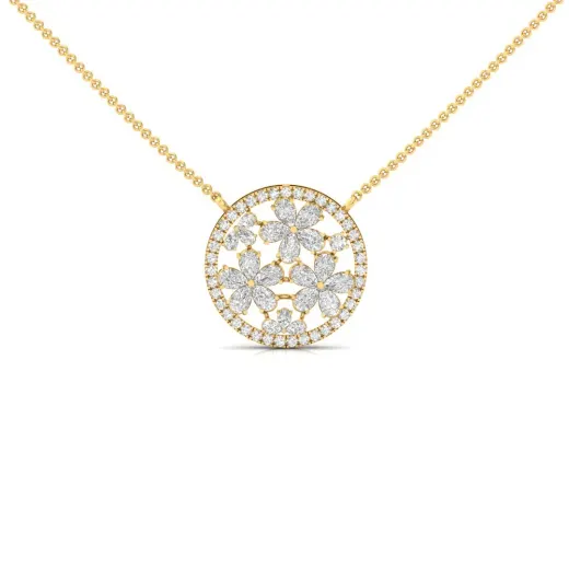 Floral Diamond Pendant