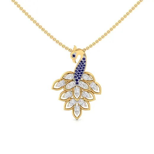 Peacock Diamond Pendant