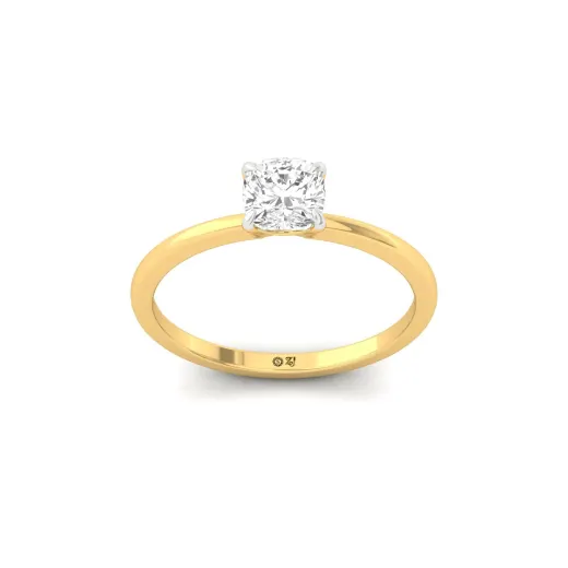 Cushion Cut Solitaire Engagement Ring