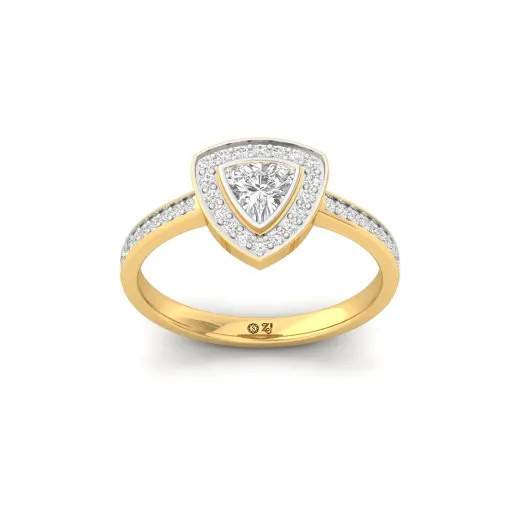 Trillion Cut Diamond Engagement Ring
