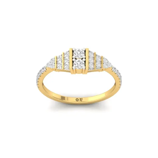 Round Cut Diamond Vintage Style Engagement Ring