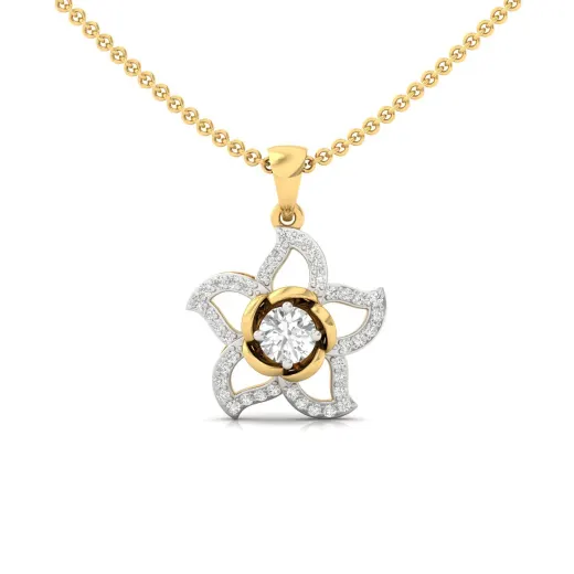 Floral Diamond Pendant