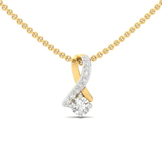 Round Cut Diamond Pendant
