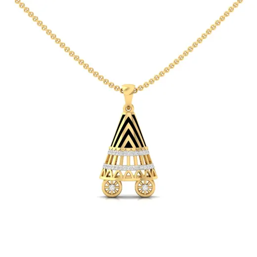 Round Cut Diamond Pendant