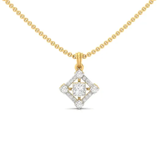 Princess Cut Diamond Pendant