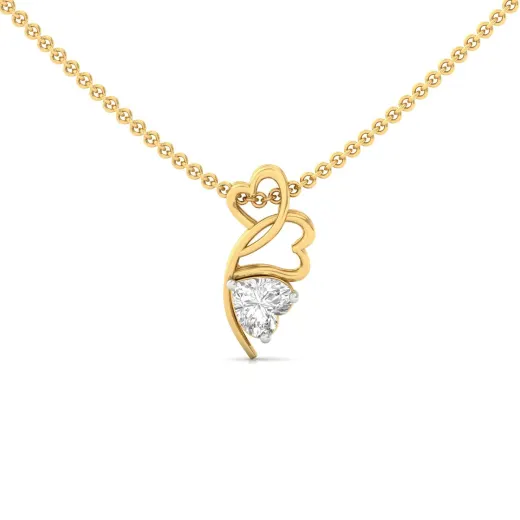 Heart Cut Diamond Pendant