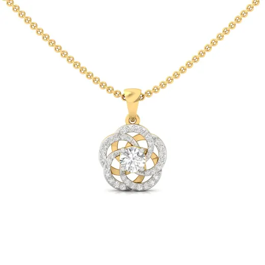 Round Cut Diamond Pendant