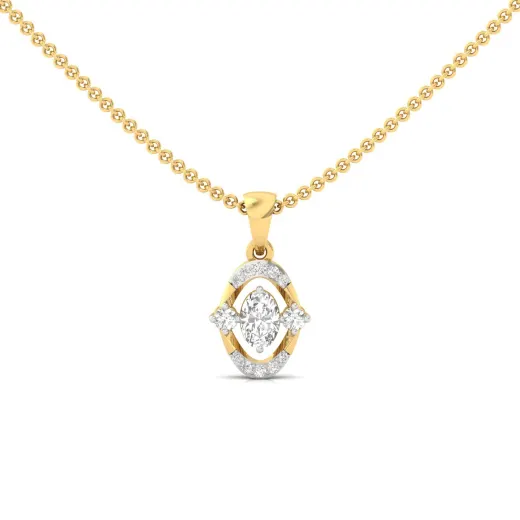 Oval Cut Diamond Pendant