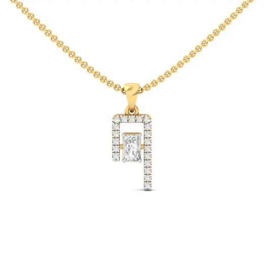 Radiant Cut Diamond Pendant