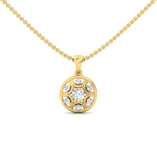 Round Cut Diamond Pendant