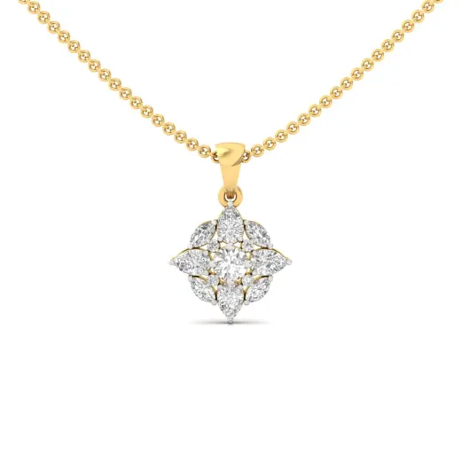 Pear, Marquise & Round Diamond Pendant