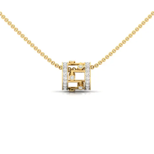 Diamond Barrel Pendant