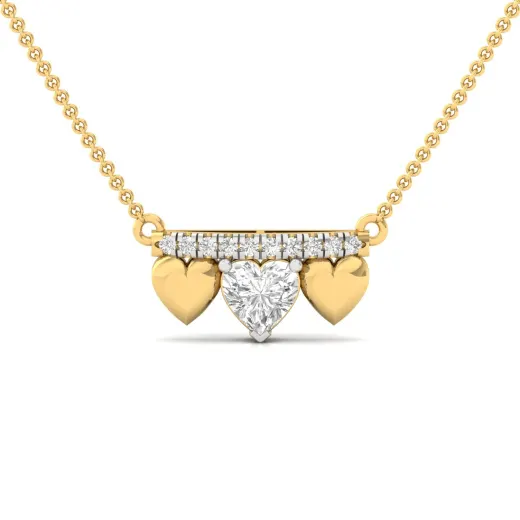 Heart Shape Diamond Pendant Necklace