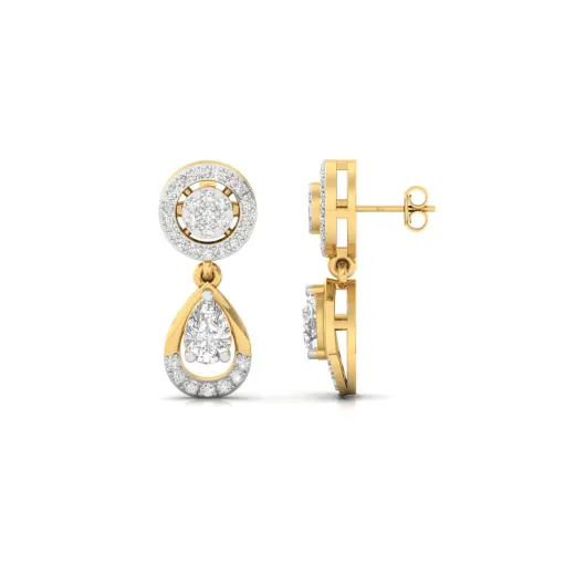 Pear Drop Diamond Earrings