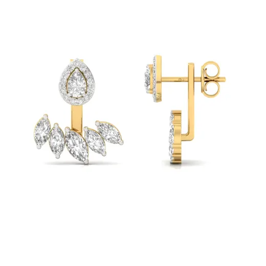 Pear & Marquise Diamond Earrings (1 Pair)