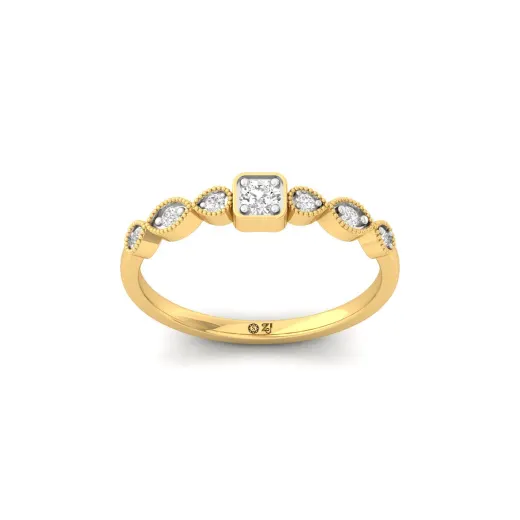 Vintage-Inspired Diamond Band