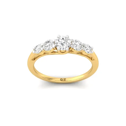 Five Stone Diamond Engagement Ring