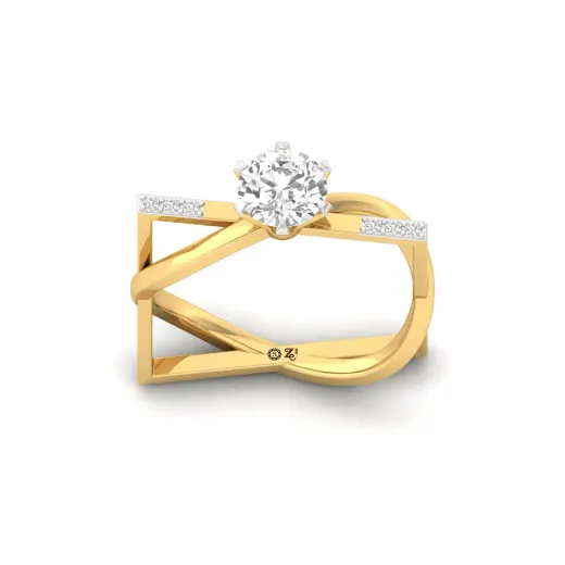 Round Cut Diamond Solitaire Engagement Ring