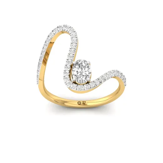 Oval Cut Diamond Statement Ring
